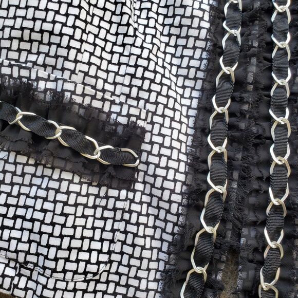 Marina Luna women's open blazer size Large - Picture 3 of 7